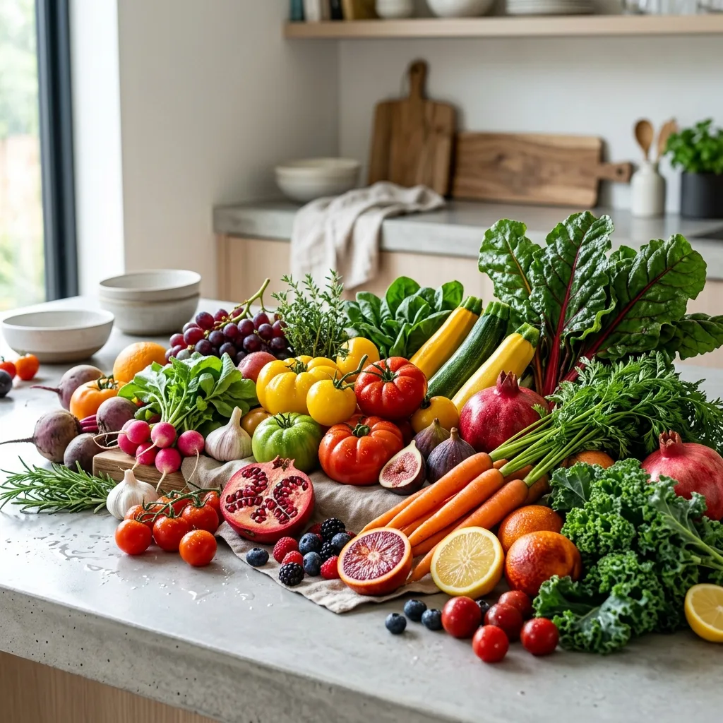 Fresh produce at a wholesale market, sorted and ready for distribution